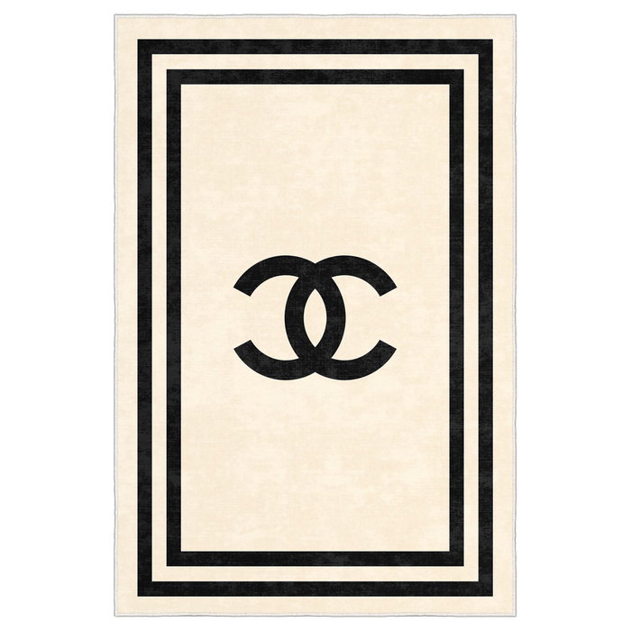 Conceptum Alfombra Beige y Negro 80 x 50 cm Conceptum Alfombra Beige y Negro 80 x 50 cm